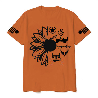 Jp Life Flower Jp Logo T-Shirt