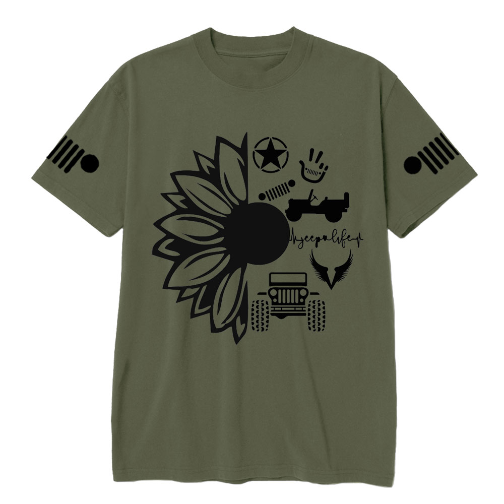Jp Life Flower Jp Logo T-Shirt