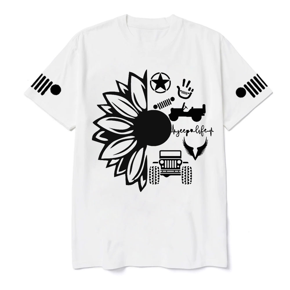 Jp Life Flower Jp Logo T-Shirt