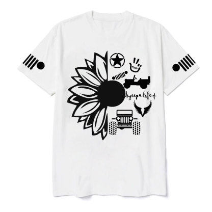 Jp Life Flower Jp Logo T-Shirt