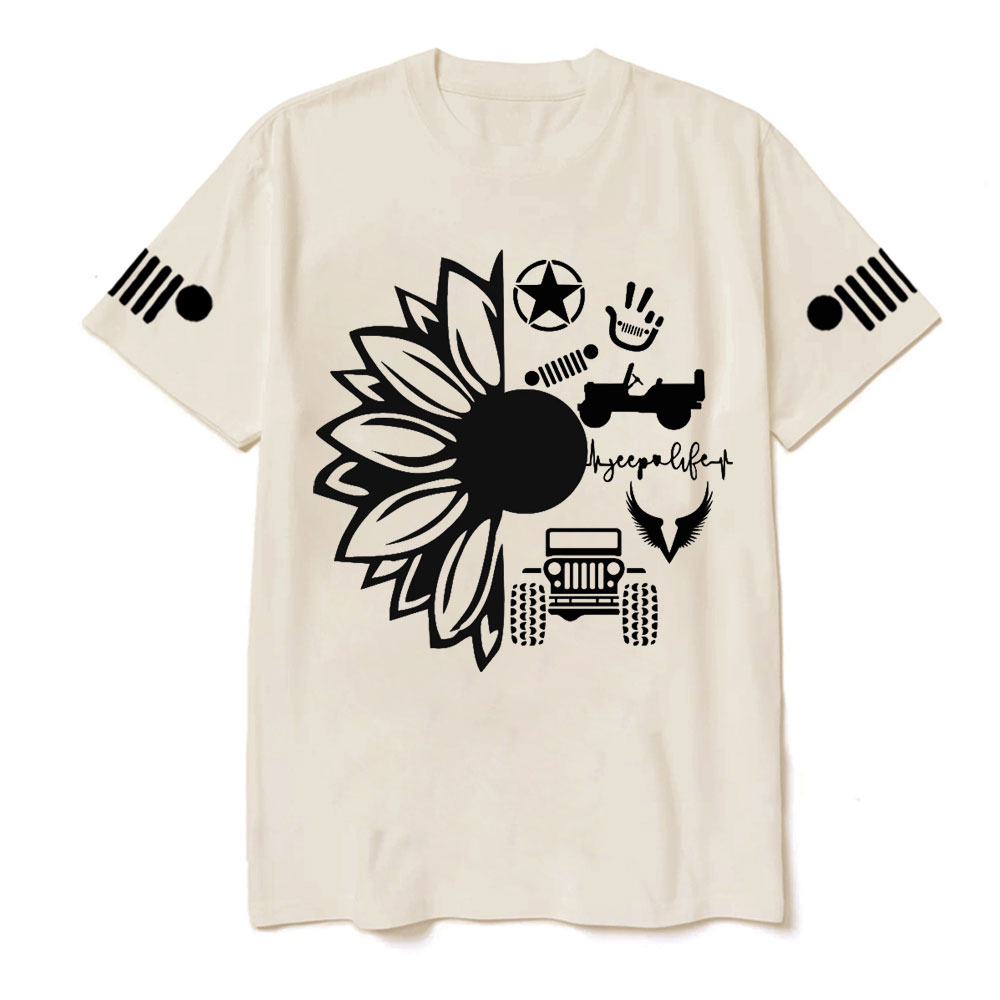 Jp Life Flower Jp Logo T-Shirt