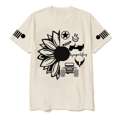 Jp Life Flower Jp Logo T-Shirt