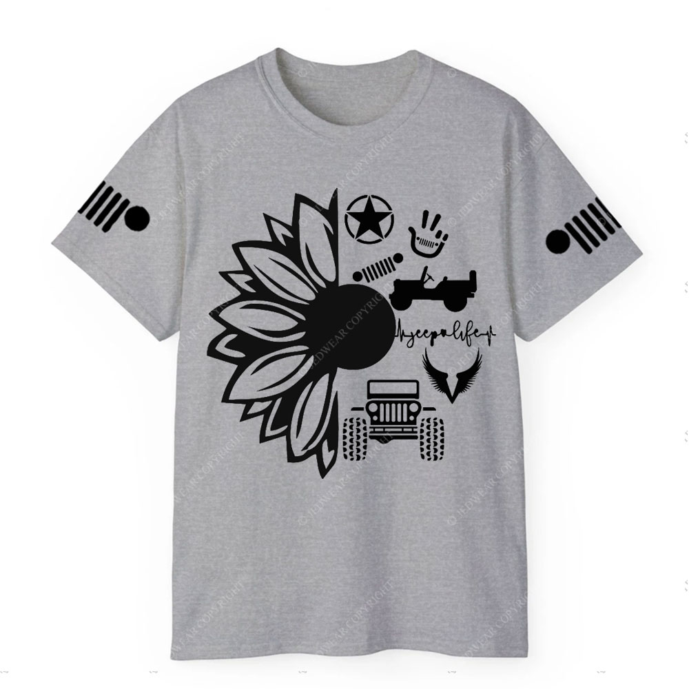 Jp Life Flower Jp Logo T-Shirt