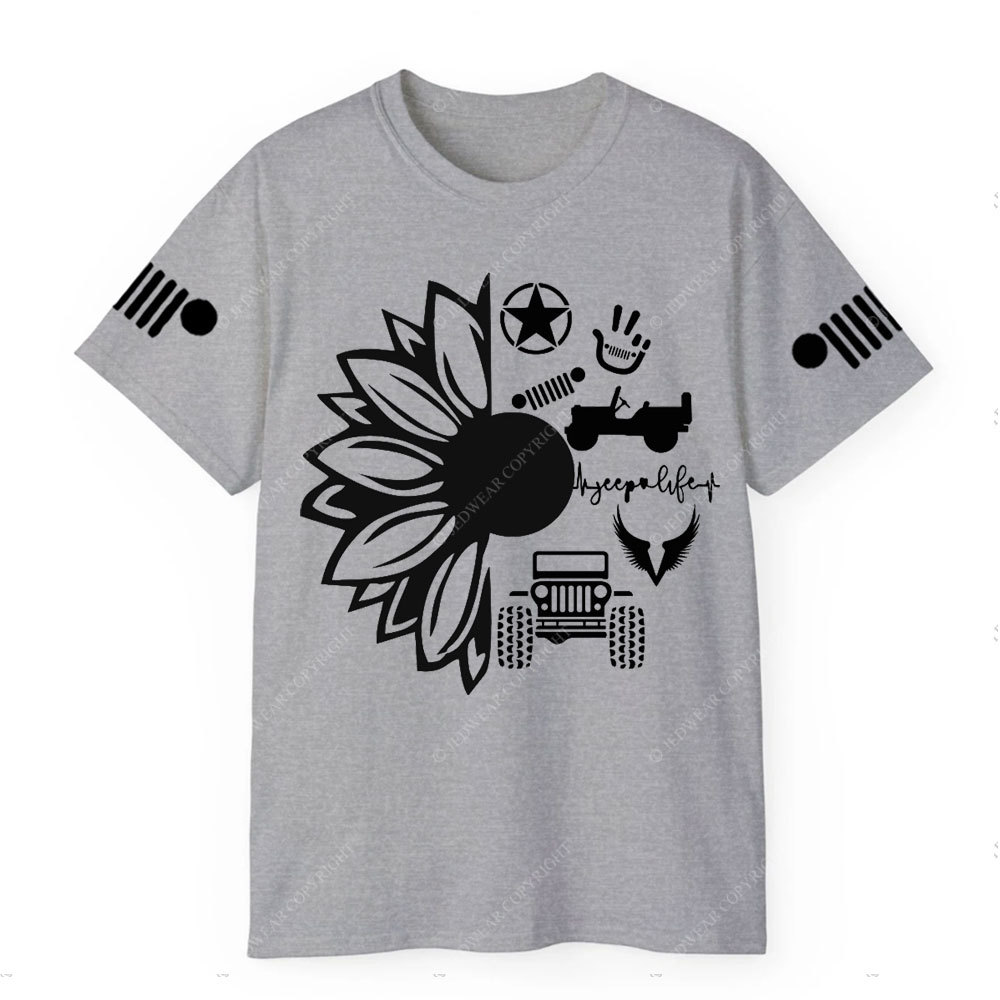 Jp Life Flower Jp Logo T-Shirt