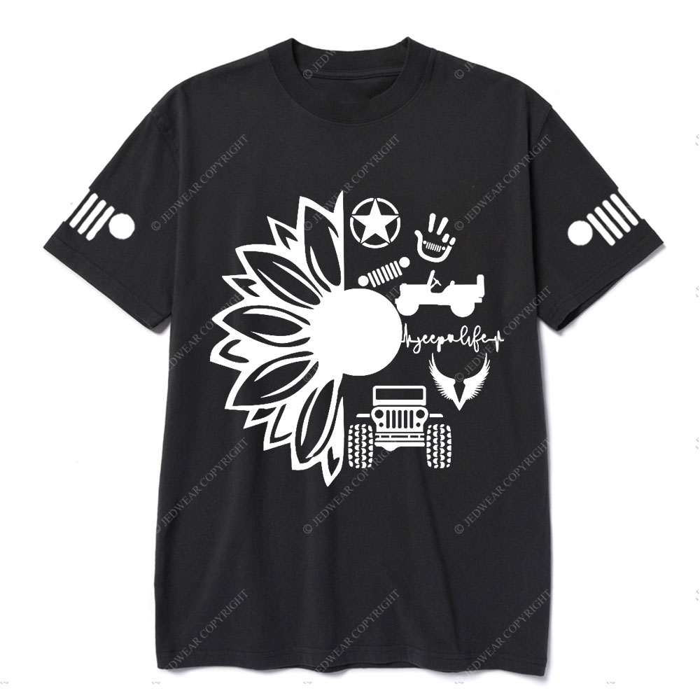 Jp Life Flower Jp Logo T-Shirt