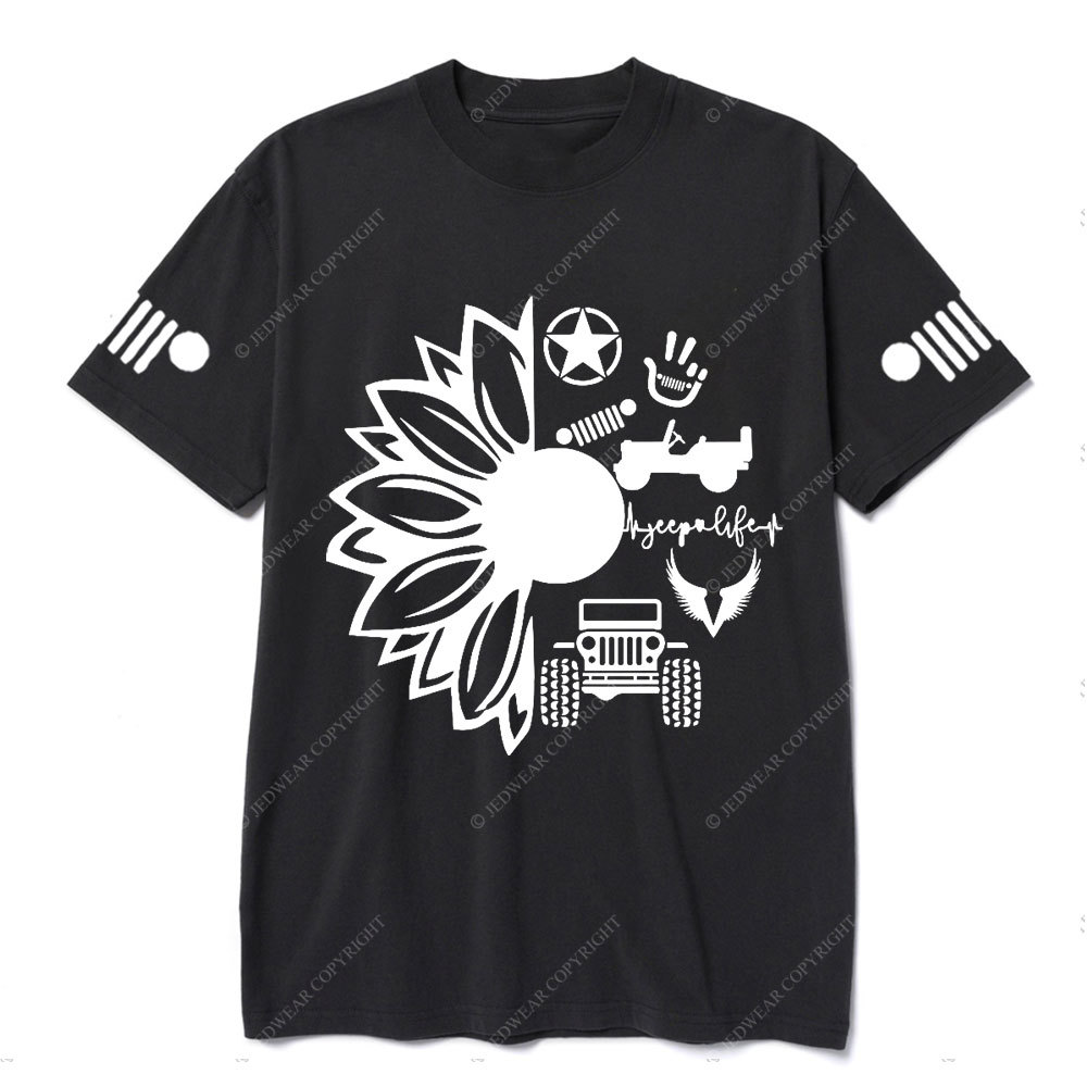 Jp Life Flower Jp Logo T-Shirt