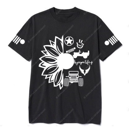 Jp Life Flower Jp Logo T-Shirt
