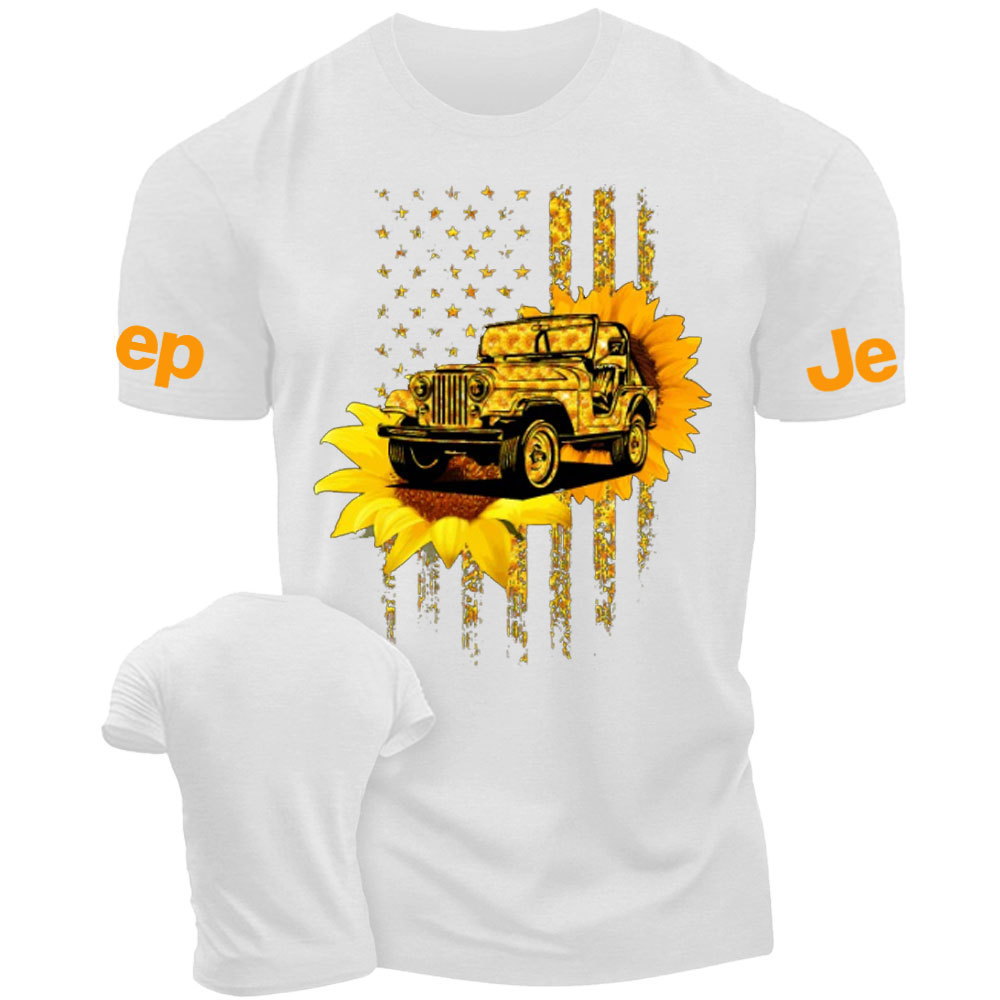 American Flag Sunflower Jp Men's Tshirt