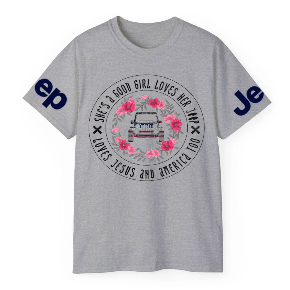 She's A Good Girl Loves Her Jp - Loves Jesus And America Too T-Shirt