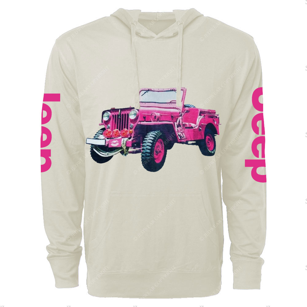 Pink Rose for Jp Girl Oversized Lightweight Hoodie