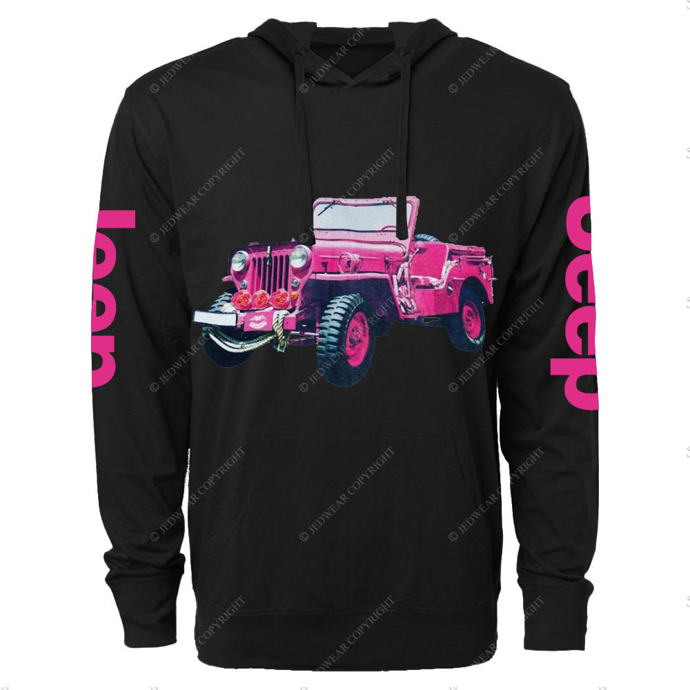 Pink Rose for Jp Girl Oversized Lightweight Hoodie