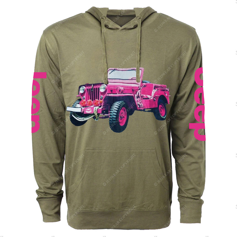 Pink Rose for Jp Girl Oversized Lightweight Hoodie