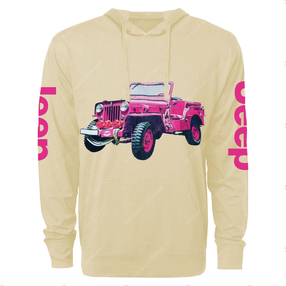 Pink Rose for Jp Girl Oversized Lightweight Hoodie