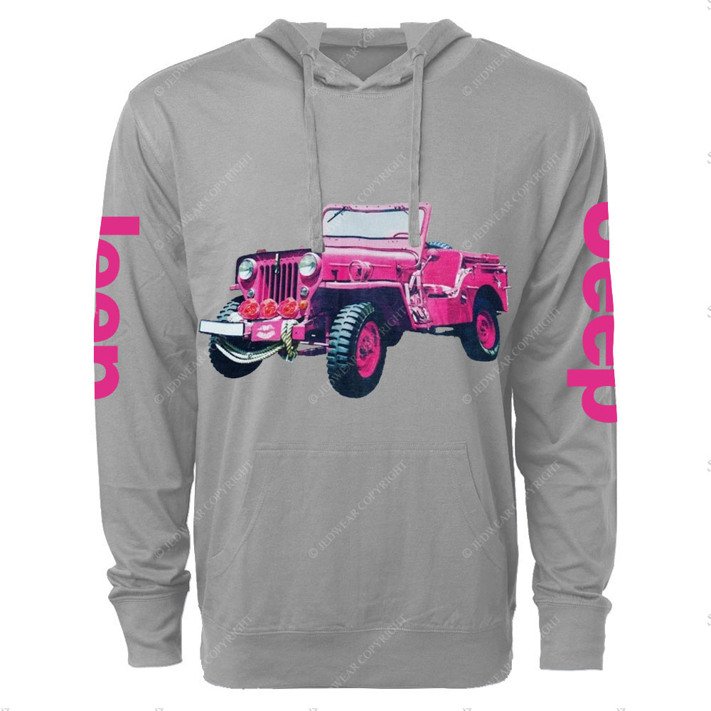 Pink Rose for Jp Girl Oversized Lightweight Hoodie
