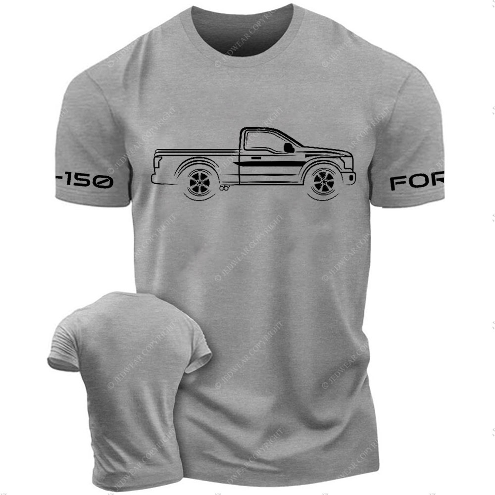 F0rd F-150 Raptor Single Cab Truck White Outline Jp T-Shirt