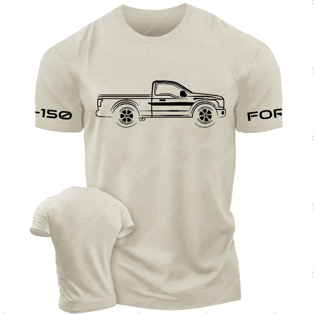 F0rd F-150 Raptor Single Cab Truck White Outline Jp T-Shirt