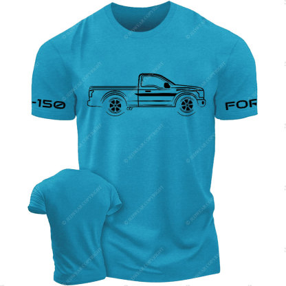 F0rd F-150 Raptor Single Cab Truck White Outline Jp T-Shirt