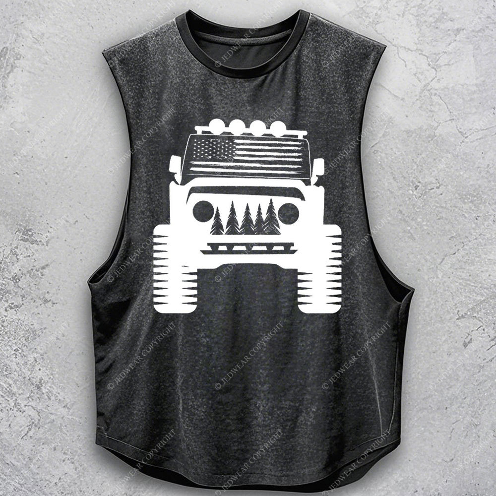 Camping Jp Forest Flag Men's Tank