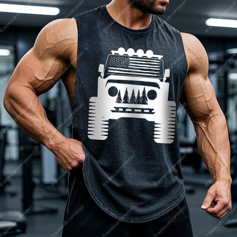Camping Jp Forest Flag Men's Tank