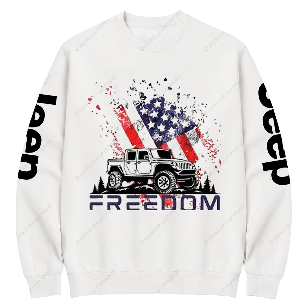 Jp 4th of July Freedom Crew Neck Sweatshirt