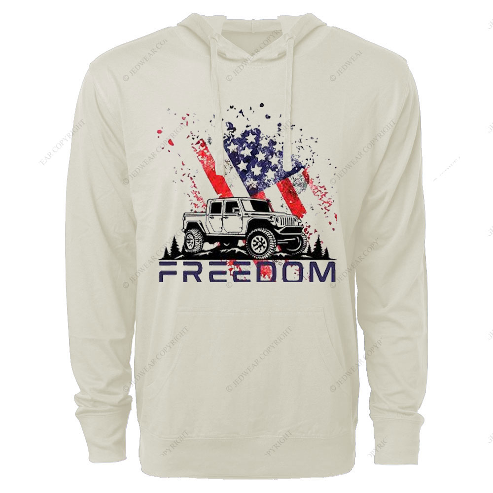 Jp 4th of July Freedom Oversized Lightweight Hoodie