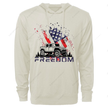 Jp 4th of July Freedom Oversized Lightweight Hoodie