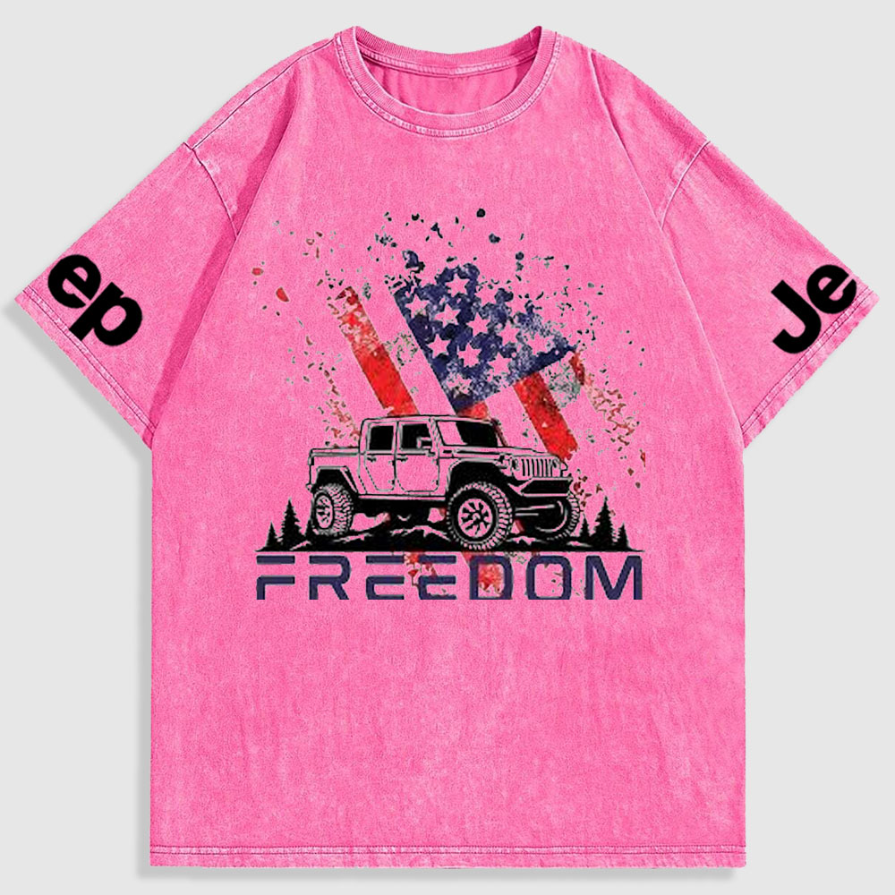 Jp 4th of July Freedom Washed T-Shirt