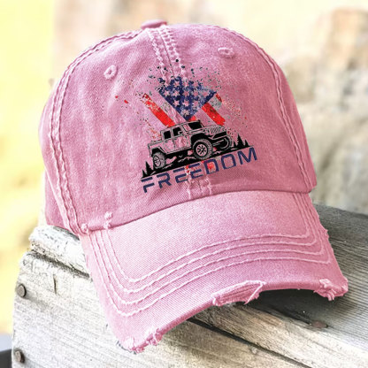 Jp 4th of July Freedom Baseball Cap