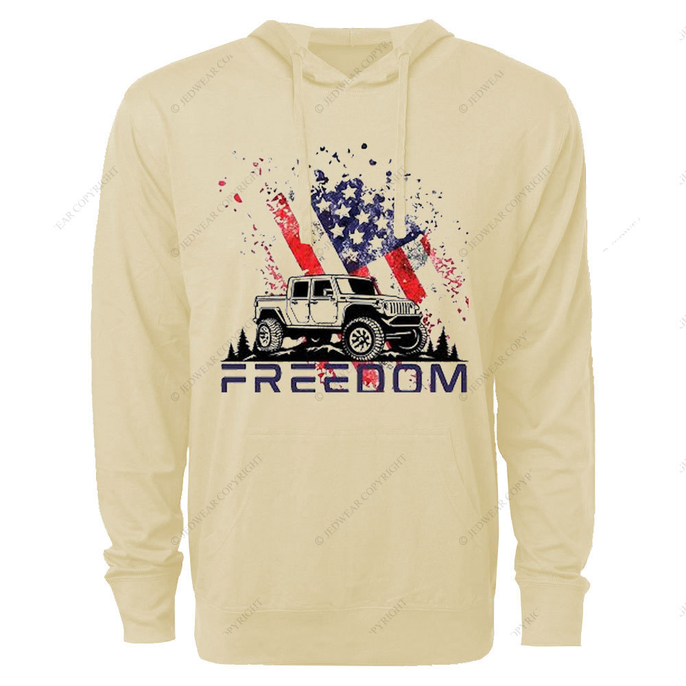 Jp 4th of July Freedom Oversized Lightweight Hoodie