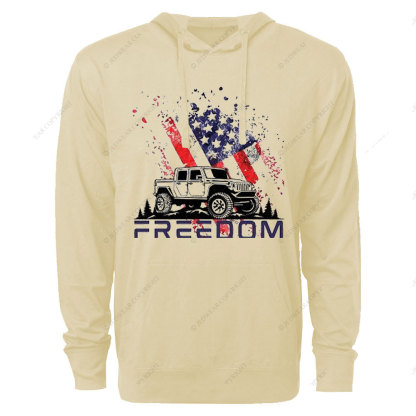 Jp 4th of July Freedom Oversized Lightweight Hoodie