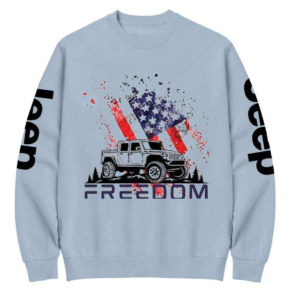Jp 4th of July Freedom Crew Neck Sweatshirt