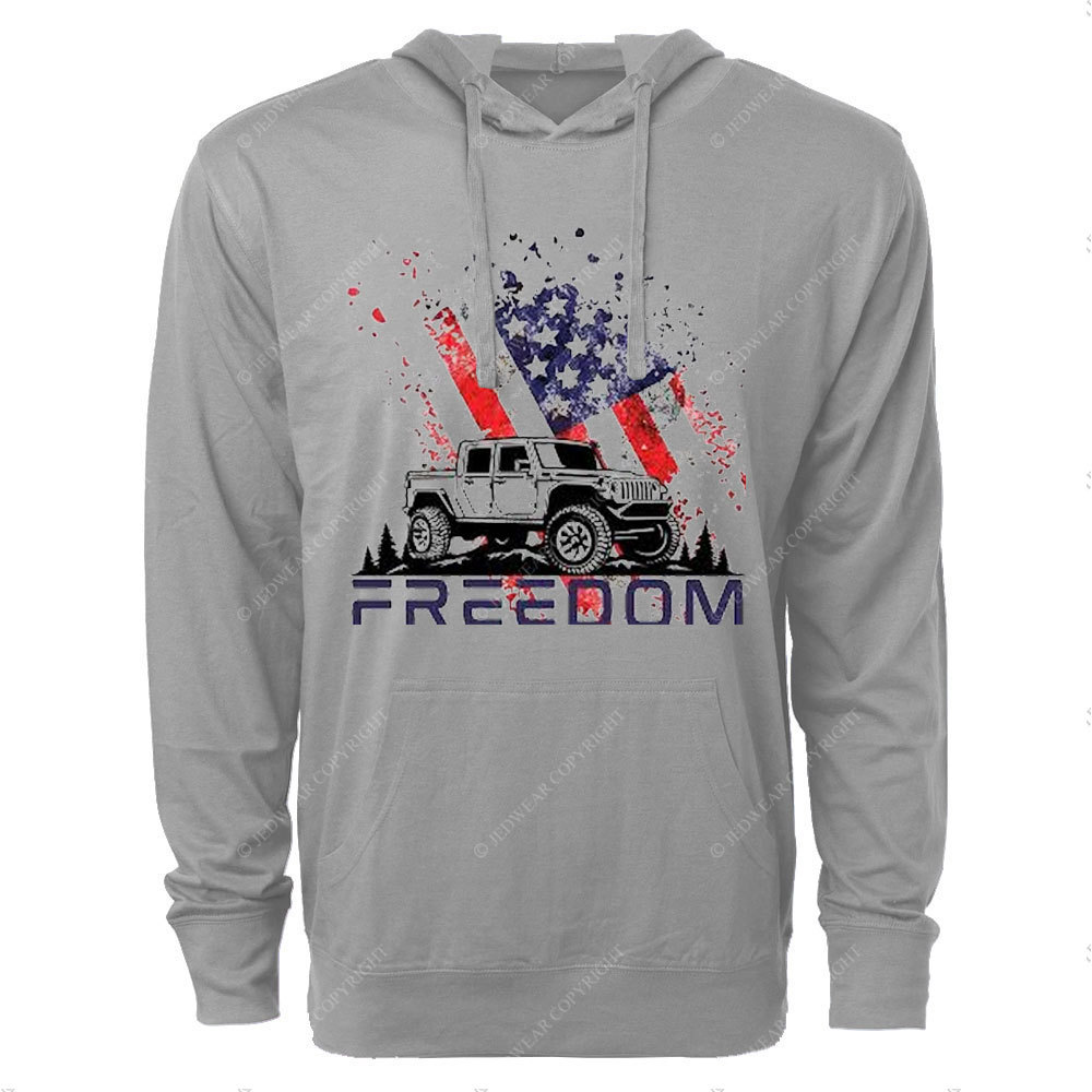 Jp 4th of July Freedom Oversized Lightweight Hoodie