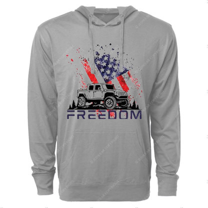 Jp 4th of July Freedom Oversized Lightweight Hoodie