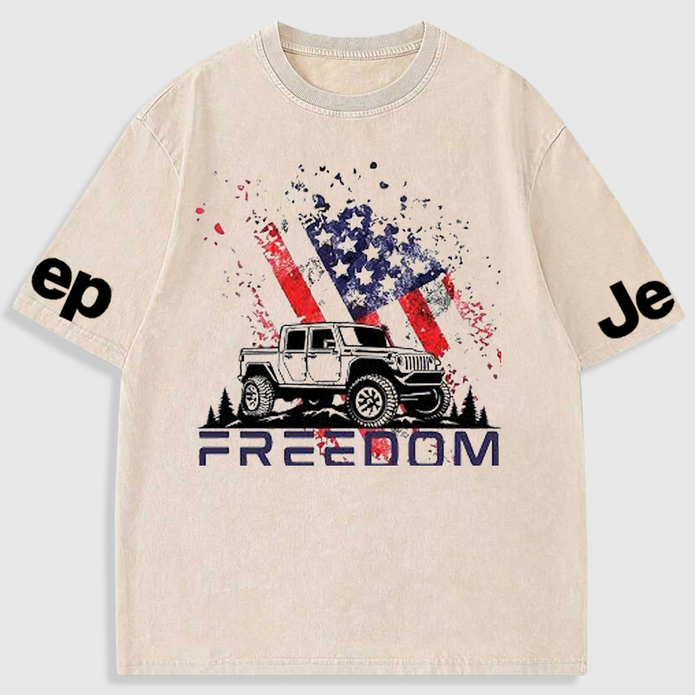 Jp 4th of July Freedom Washed T-Shirt
