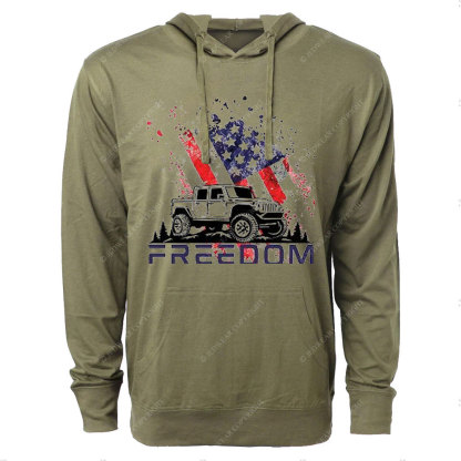 Jp 4th of July Freedom Oversized Lightweight Hoodie