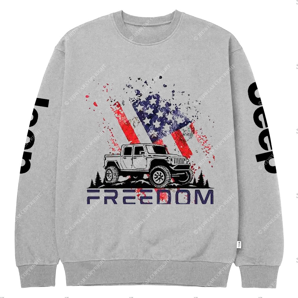 Jp 4th of July Freedom Crew Neck Sweatshirt