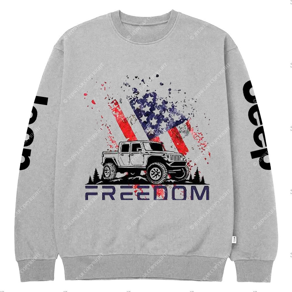 Jp 4th of July Freedom Crew Neck Sweatshirt