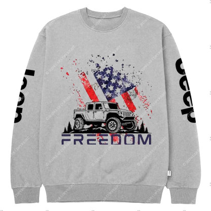Jp 4th of July Freedom Crew Neck Sweatshirt