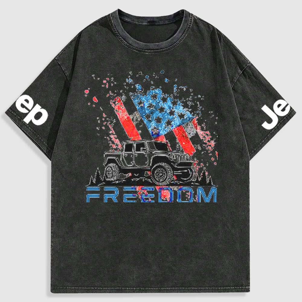 Jp 4th of July Freedom Washed T-Shirt