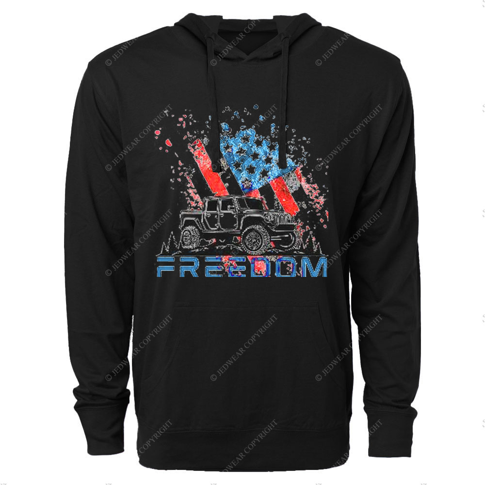 Jp 4th of July Freedom Oversized Lightweight Hoodie