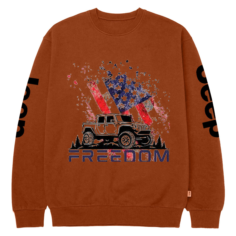 Jp 4th of July Freedom Crew Neck Sweatshirt