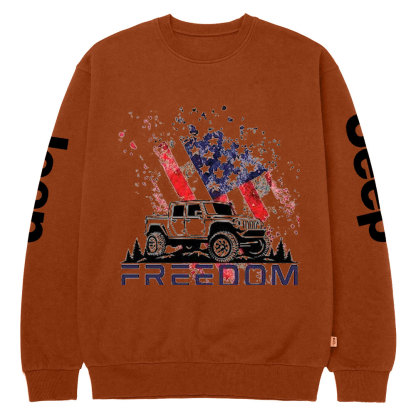 Jp 4th of July Freedom Crew Neck Sweatshirt
