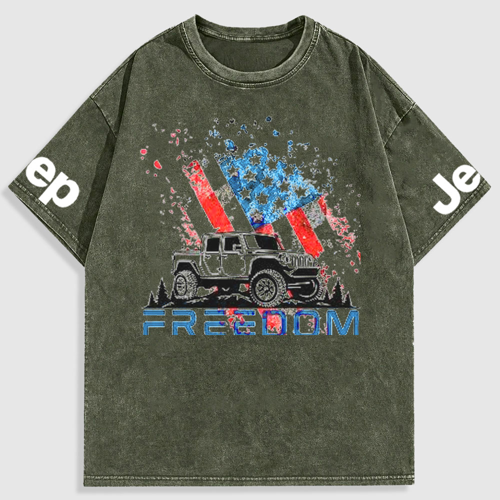 Jp 4th of July Freedom Washed T-Shirt