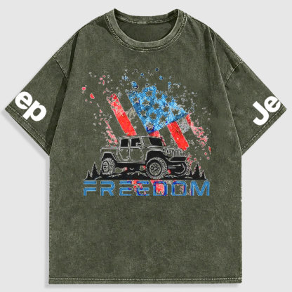 Jp 4th of July Freedom Washed T-Shirt
