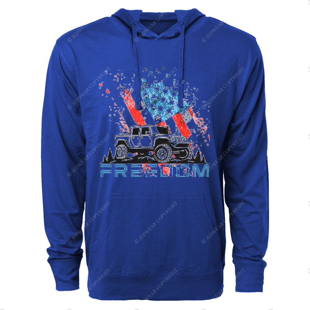 Jp 4th of July Freedom Oversized Lightweight Hoodie