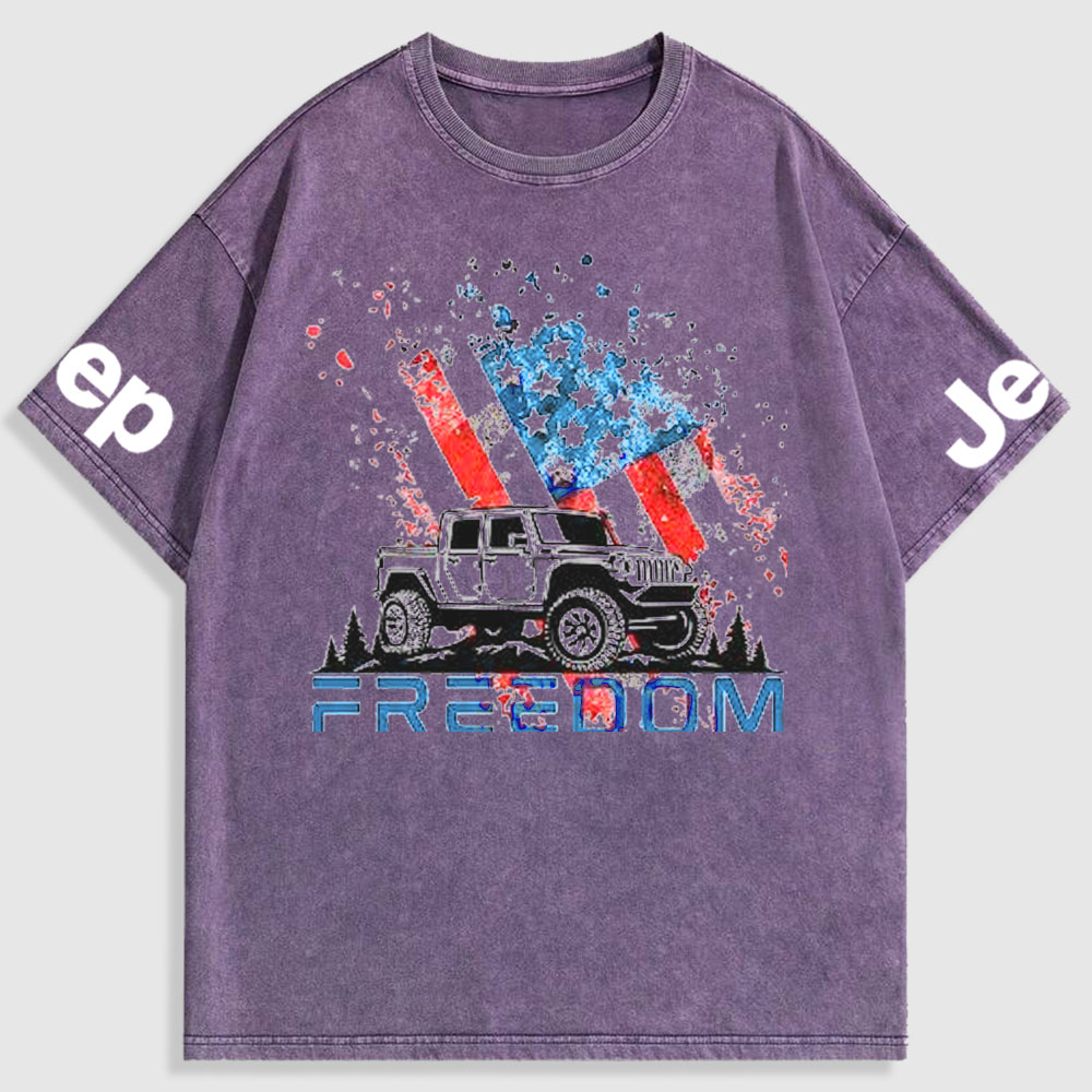 Jp 4th of July Freedom Washed T-Shirt