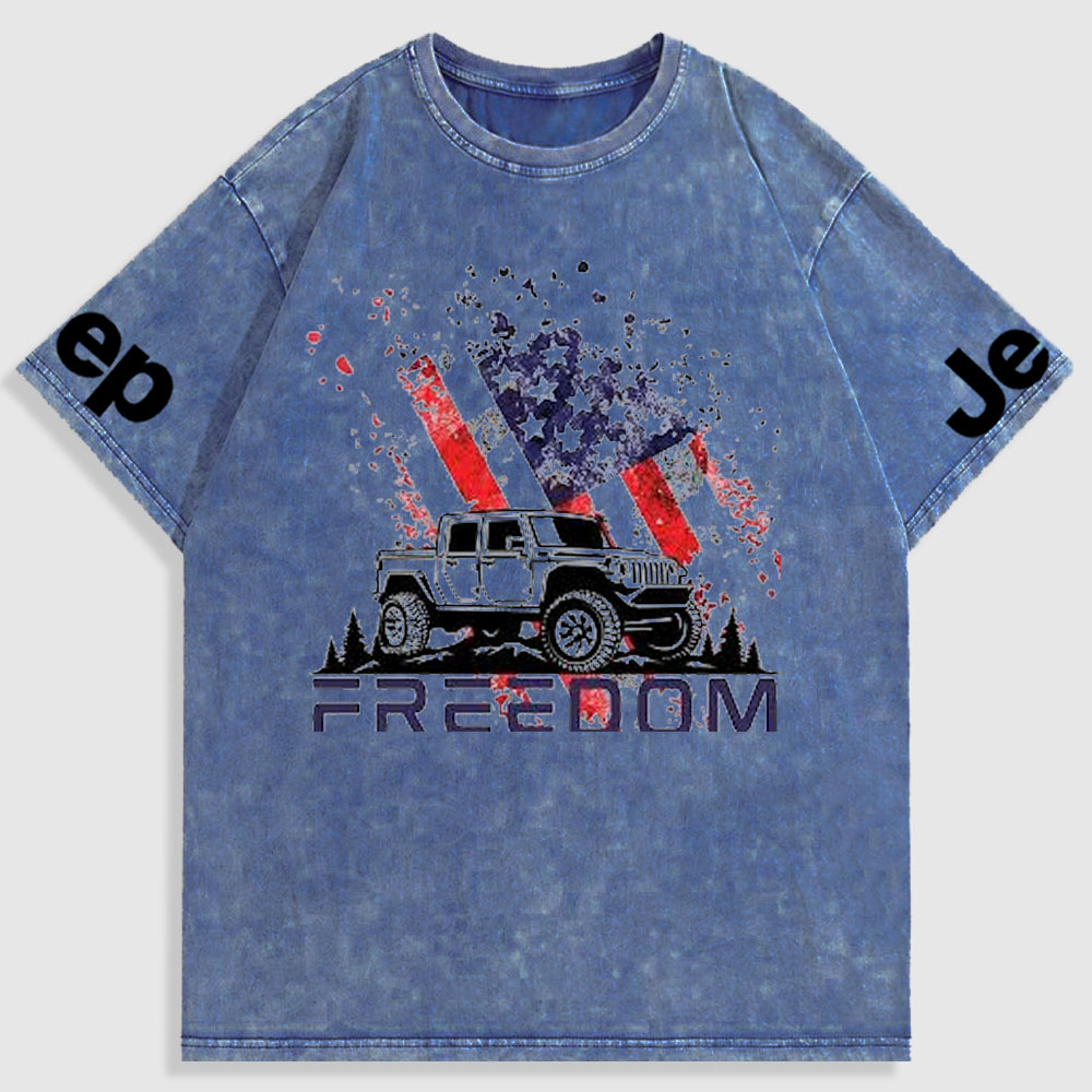 Jp 4th of July Freedom Washed T-Shirt