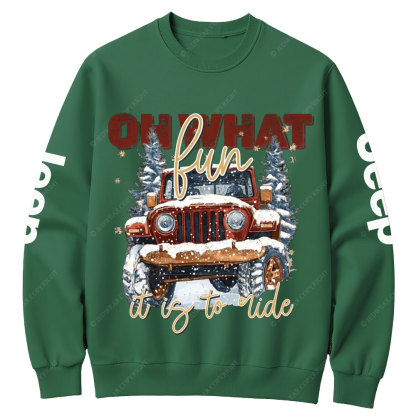 Oh What Fun It Is To Ride Jp Crew Neck Sweatshirt
