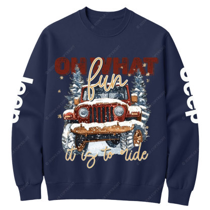 Oh What Fun It Is To Ride Jp Crew Neck Sweatshirt