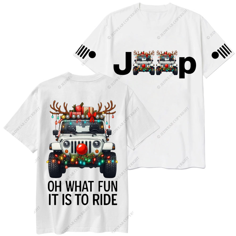 Oh What Fun It Is To Ride Merry Jpmas T-Shirt